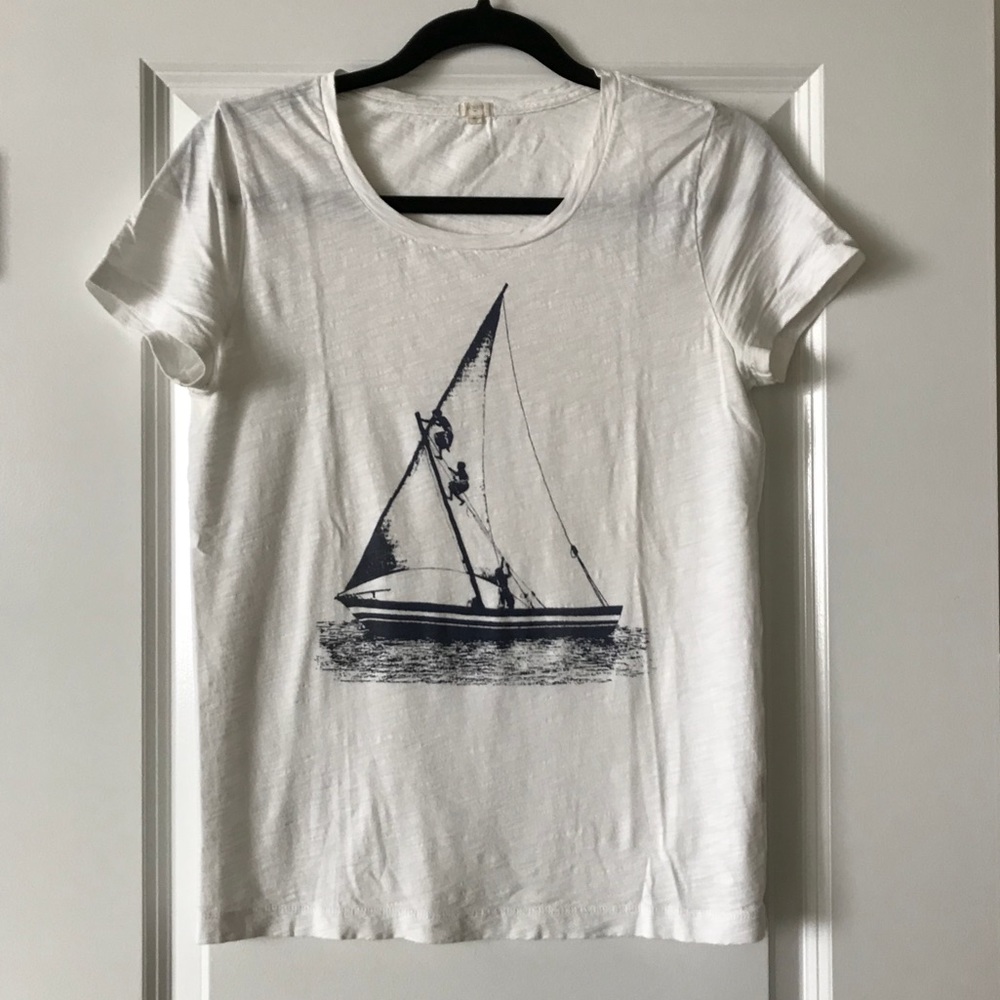 JCrew Vintage Wash Sailor T-shirt. Small. Like new